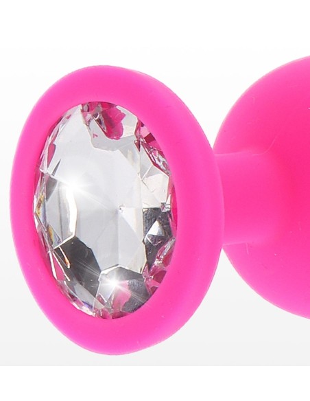 Plug Bijou Diamond Booty M 7 x 3.5cm Rose