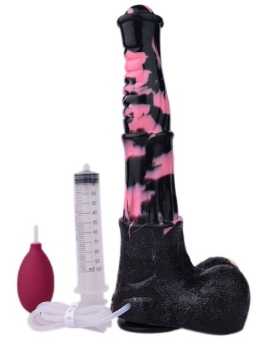 Gode Éjaculateur Horse Tinulf Squirt M 19 x 5cm Noir-Rose