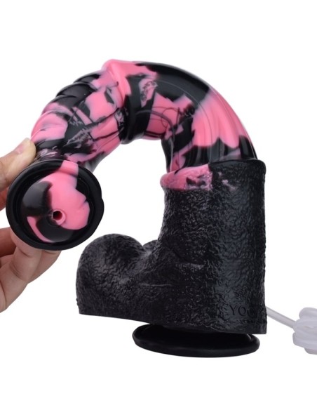 Gode Éjaculateur Horse Tinulf Squirt M 19 x 5cm Noir-Rose