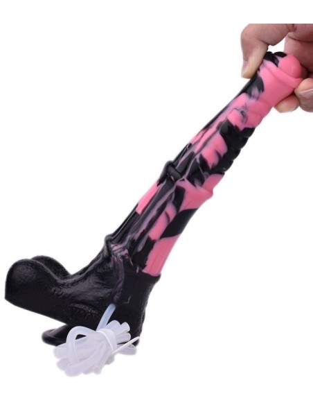 Gode Éjaculateur Horse Tinulf Squirt M 19 x 5cm Noir-Rose