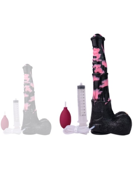 Gode Éjaculateur Horse Tinulf Squirt L 28 x 6.5 cm Noir-Rose