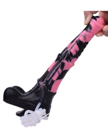 Gode Éjaculateur Horse Tinulf Squirt L 28 x 6.5 cm Noir-Rose