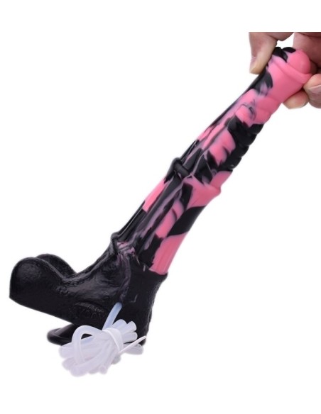 Gode Éjaculateur Horse Tinulf Squirt L 28 x 6.5 cm Noir-Rose