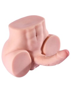 Masturbateur Fessier avec Pénis Articulé Cute Ass 17 x 4cm Chair