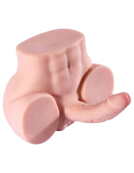 Masturbateur Fessier avec Pénis Articulé Cute Ass 17 x 4cm Chair