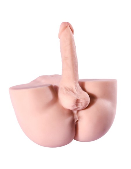 Masturbateur Fessier avec Pénis Articulé Cute Ass 17 x 4cm Chair