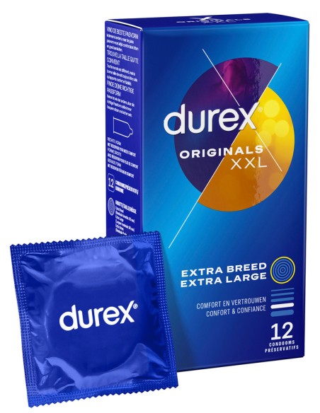 Préservatifs Durex Originals XXL x12 Préservatifs Durex Originals XXL x12