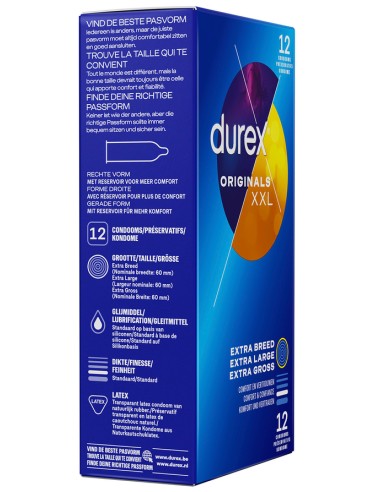 Préservatifs Durex Originals XXL x12
