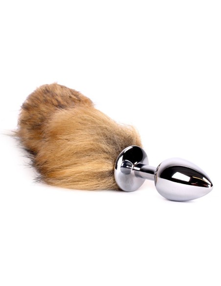 Plug Queue de renard Fox 6 x 2.7cm Beige-Blanc Plug Queue de renard Fox 6 x 2.7cm Beige-Blanc