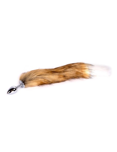 Plug Queue de renard Fox 6 x 2.7cm Beige-Blanc Plug Queue de renard Fox 6 x 2.7cm Beige-Blanc