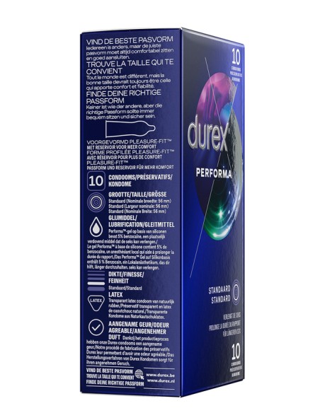 Préservatifs Durex Performa x10