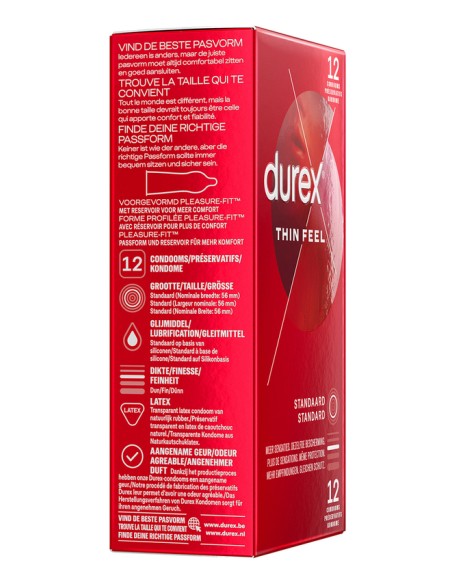 Préservatifs Durex Thin Feel x12