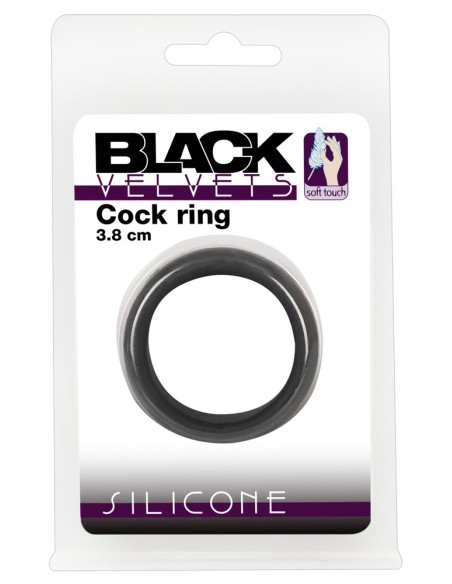 Cockring Velvet Ring L Noir 38mm