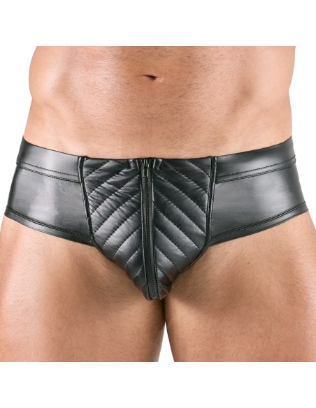 Slip sexy ouvert Maten Noir