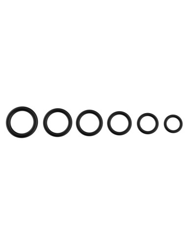 Lot de 6 Cockrings en silicone Stay Strong