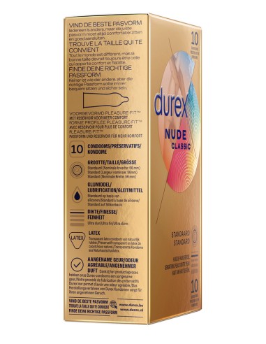 Préservatifs Durex Nude x10