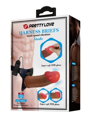 Gode Ceinture Creux Vibrant Starks 15.5 x 4.5cm Marron