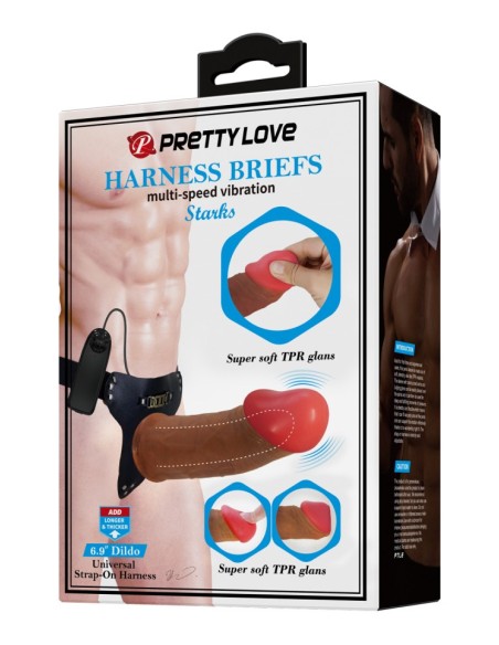 Gode Ceinture Creux Vibrant Starks 15.5 x 4.5cm Marron