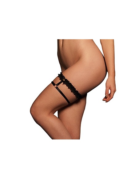 Jarretière CELESTE Noire Jarretière CELESTE Noire