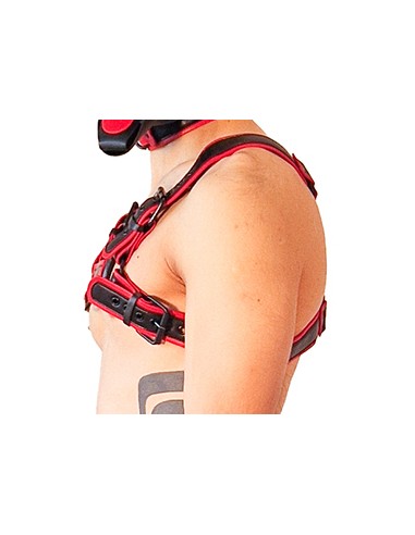 Harnais Puppy Harness Noir-Rouge