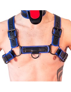 Harnais Puppy Harness Noir-Bleu