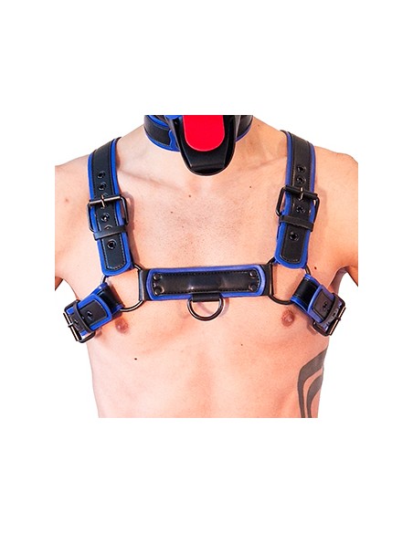 Harnais Puppy Harness Noir-Bleu