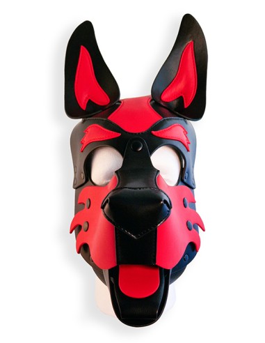 Cagoule Puppy Hood Noire et Rouge