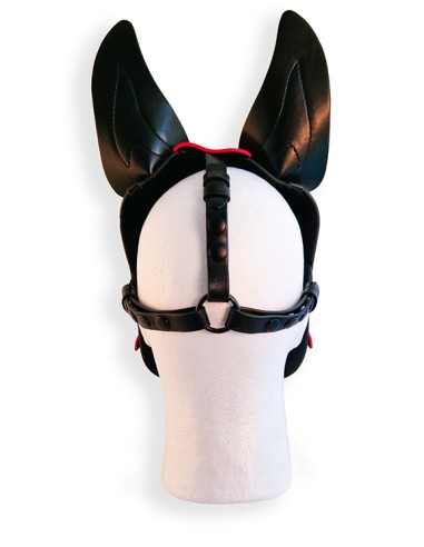 Cagoule Puppy Hood Noire et Rouge