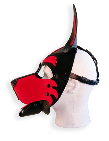 Cagoule Puppy Hood Noire et Rouge