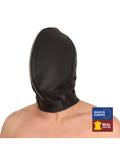 Cagoule sensorielle en cuir No Sensor Noir
