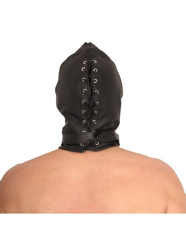 Cagoule sensorielle en cuir