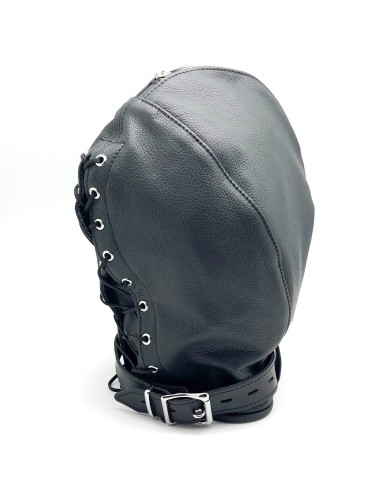 Cagoule sensorielle en cuir