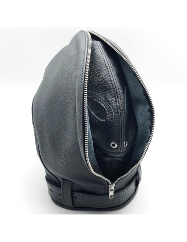 Cagoule sensorielle en cuir