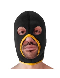 Cagoule Eyes Face Brutus Noire-Jaune