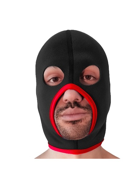 Cagoule Eyes Face Brutus Noire-Rouge Cagoule Eyes Face Brutus Noire-Rouge