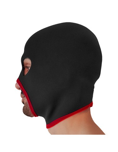 Cagoule Eyes Face Brutus Noire-Rouge