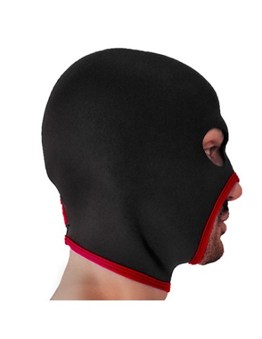 Cagoule Eyes Face Brutus Noire-Rouge