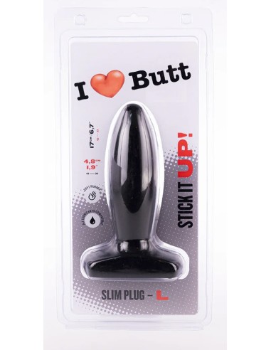 Plug Slim L I Love Butt 14 x 4.8 cm Noir