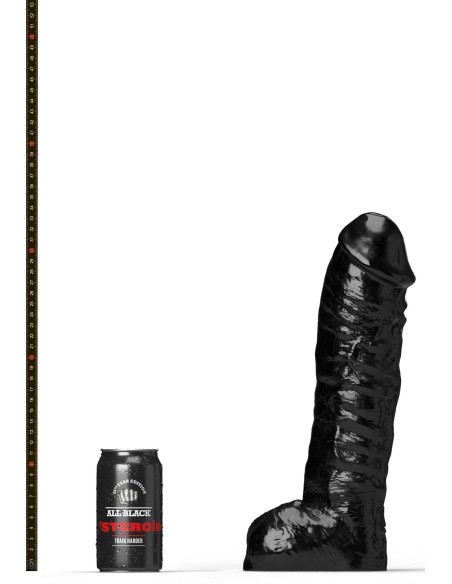 Gode ABS10 The Gym Buddy All Black Steroïd 27 x 8.5cm