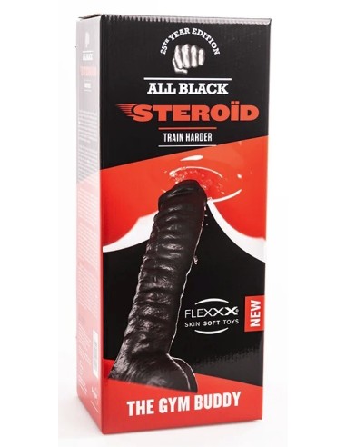 Gode ABS10 The Gym Buddy All Black Steroïd 27 x 8.5cm