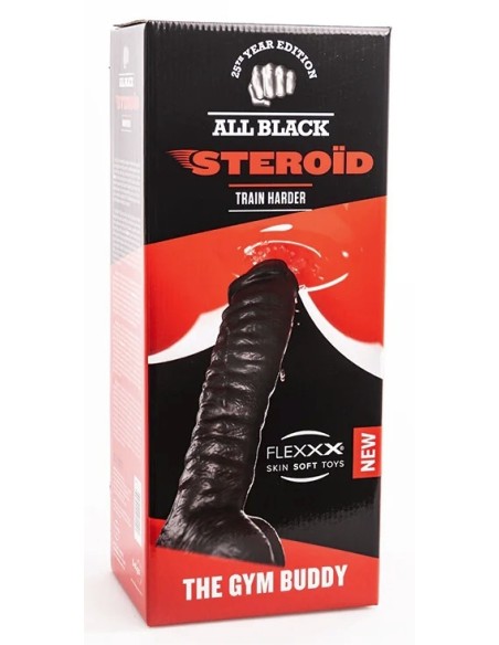 Gode ABS10 The Gym Buddy All Black Steroïd 27 x 8.5cm
