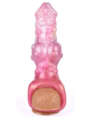 Gaine de pénis Monster Toadix 17 x 6cm Rose