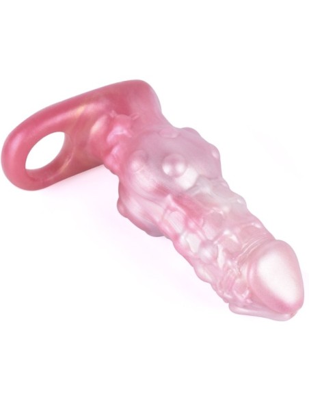 Gaine de pénis Monster Toadix 17 x 6cm Rose