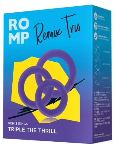 Lot de 3 Cockrings Remix Trio Violet