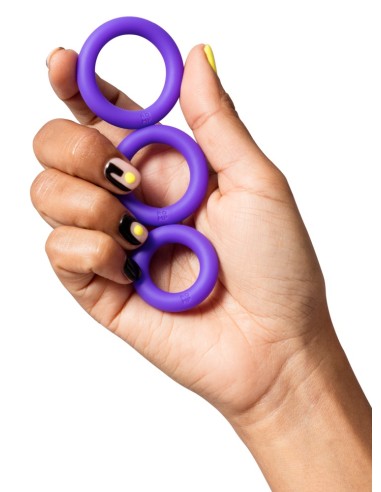 Lot de 3 Cockrings Remix Trio Violet