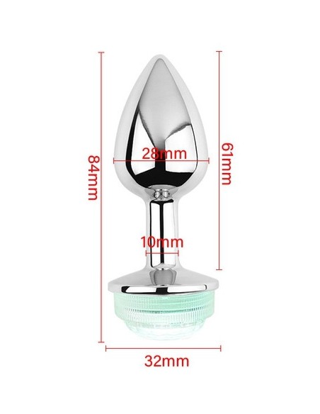 Plug Bijou lumineux Light Led S 6 x 2.7cm Plug Bijou lumineux Light Led S 6 x 2.7cm