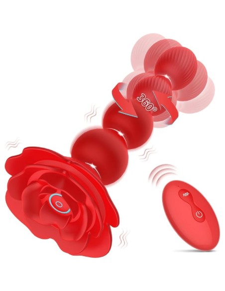 Boules Anales Rotatives Vibrantes Rosebird 15 x 3.5cm Boules Anales Rotatives Vibrantes Rosebird 15 x 3.5cm