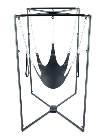 Kit Sling Cuir 5 Points Noir Armature Noire