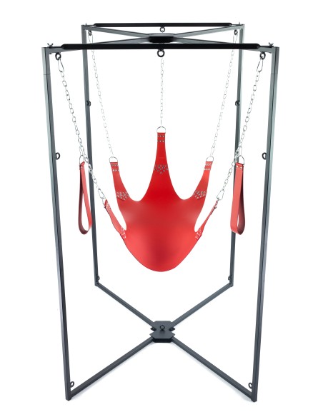 Kit Sling Cuir 5 Points Rouge Armature Noire