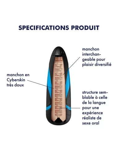 Lusty Tongues - Etui texturé pour Satisfyer Men